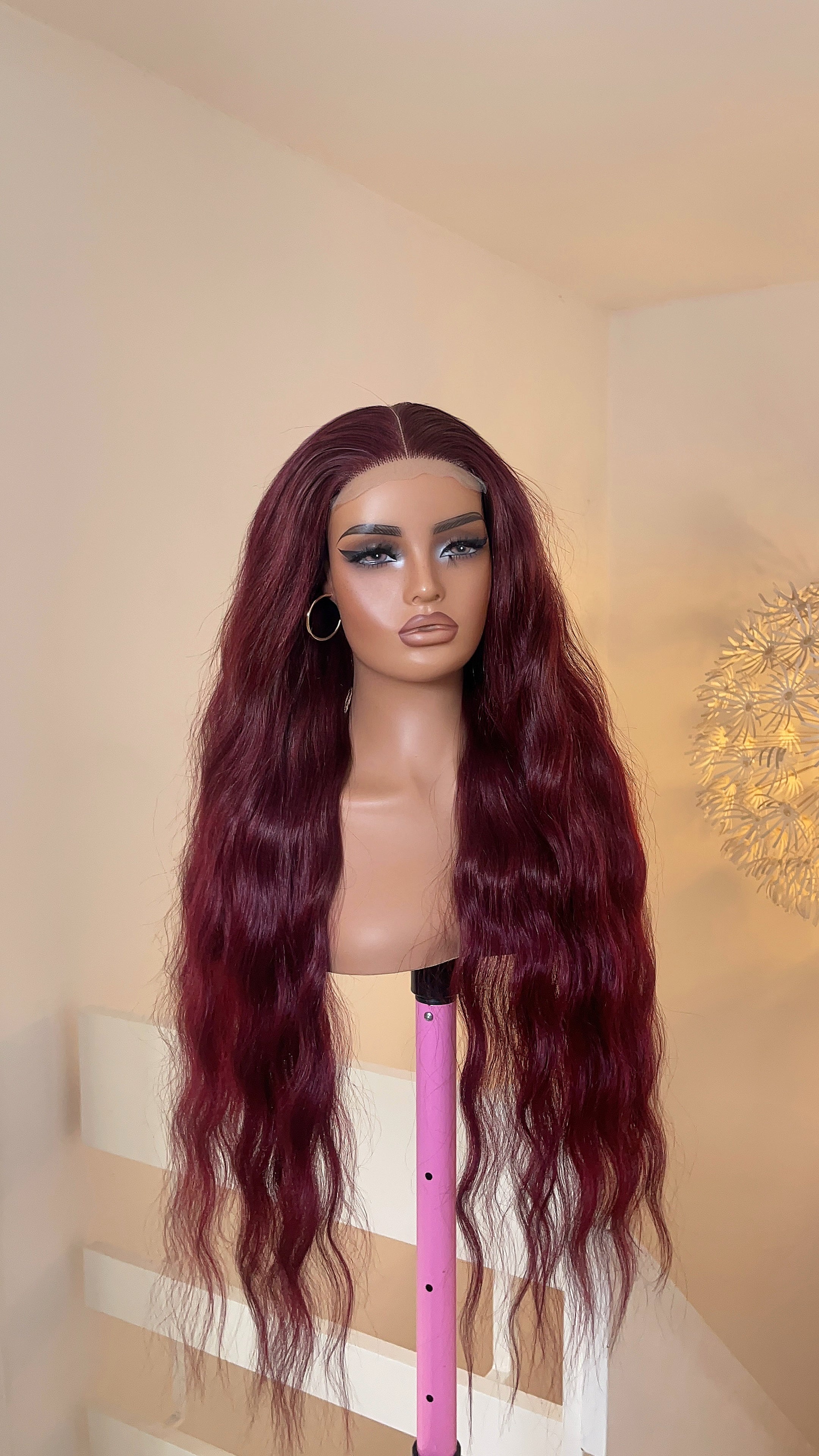 Wig Liz- Red (30inches loose wavy unit)