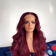 Wig Brooklyn 5x5 Closure- (Burgundy)