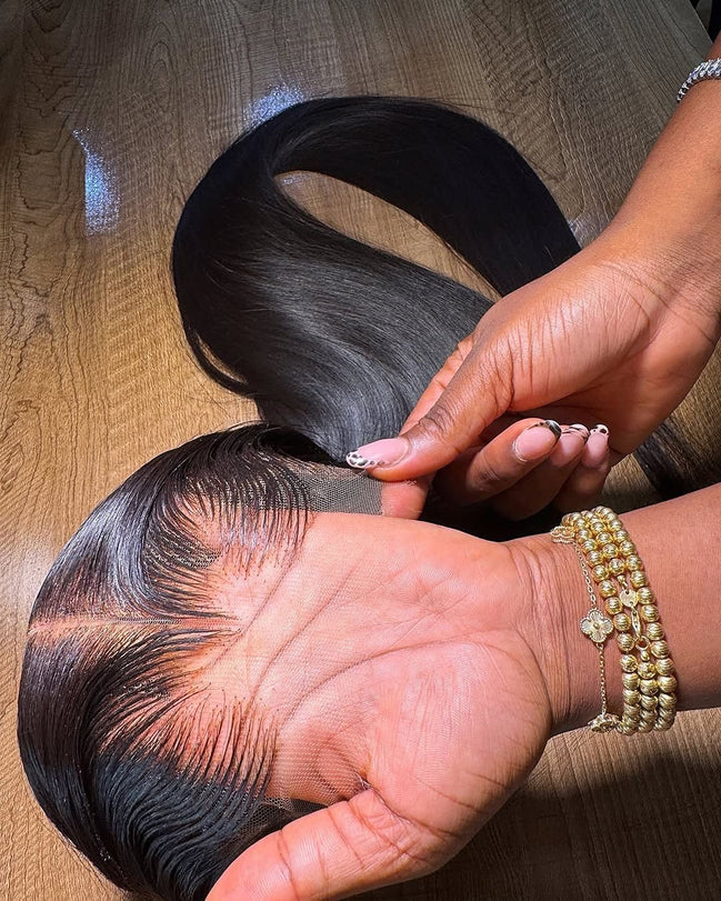 Glueless wig customisation