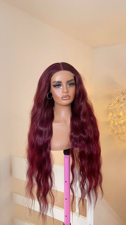 Wig Liz- Red (30inches loose wavy unit)