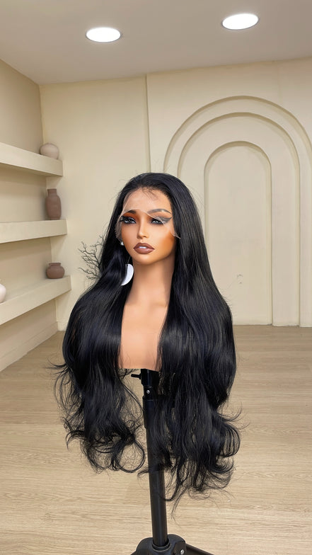 Wig Diva- 30 inch 13x4 full frontal unit. (Black)