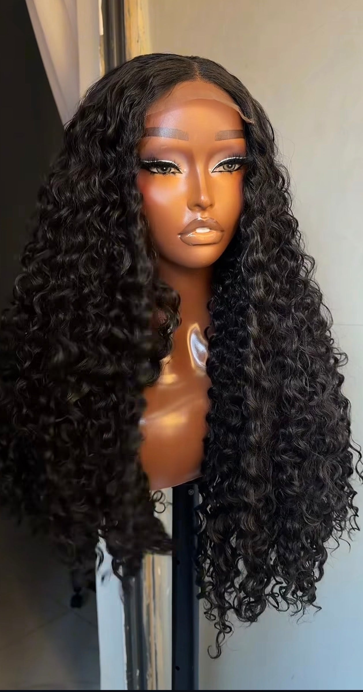 Wig Bella- 5x5 water curls closure unit. (Water friendly)