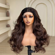 Boujie girl waves (Brown/Dark roots)