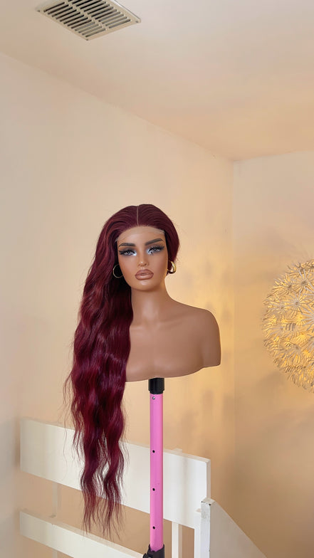 Wig Liz- Red (30inches loose wavy unit)