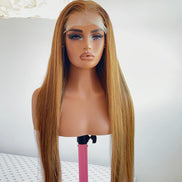 30 inch Bone Straight Replica- Honey Blonde