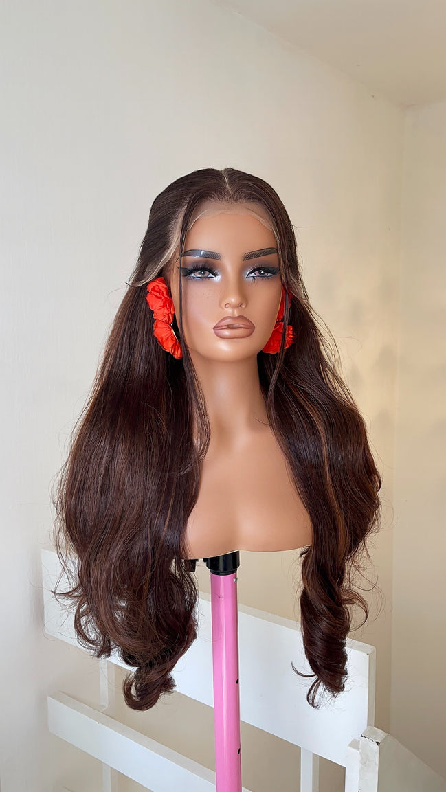 Wig Brooklyn 13x6 Lace frontal (Chocolate Brown)
