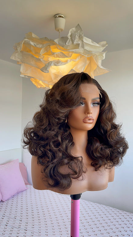 Wig Lisa 5x5 Closure unit  (Dark Brown)