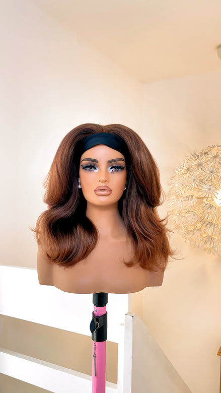 Wig Diana- Brown (Headband Wig)