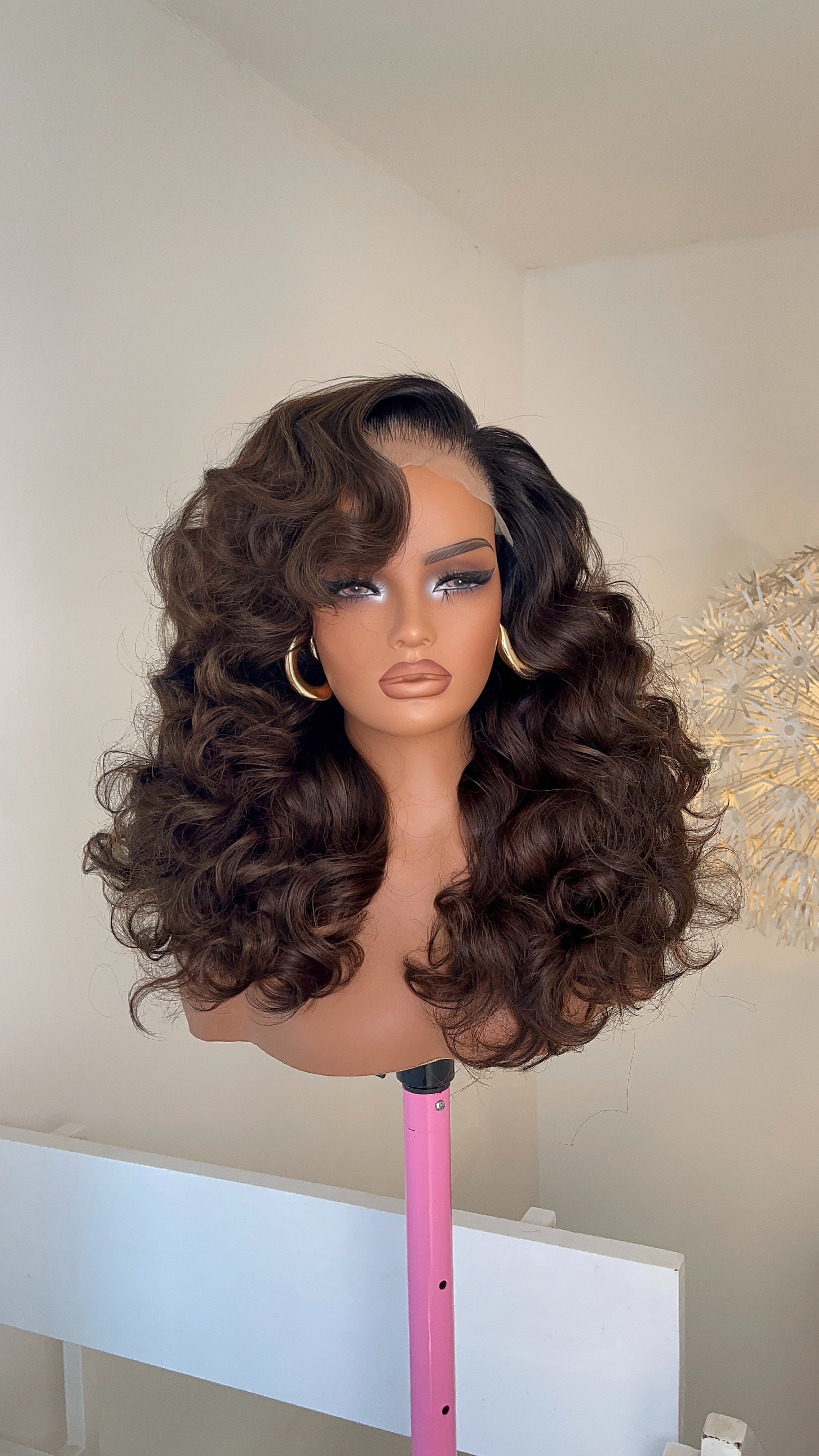 Wig Lisa 5x5 Closure unit  (Brown/Dark Roots)