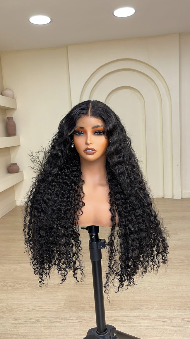 Wig Bella- 5x5 water curls closure unit. (Water friendly)