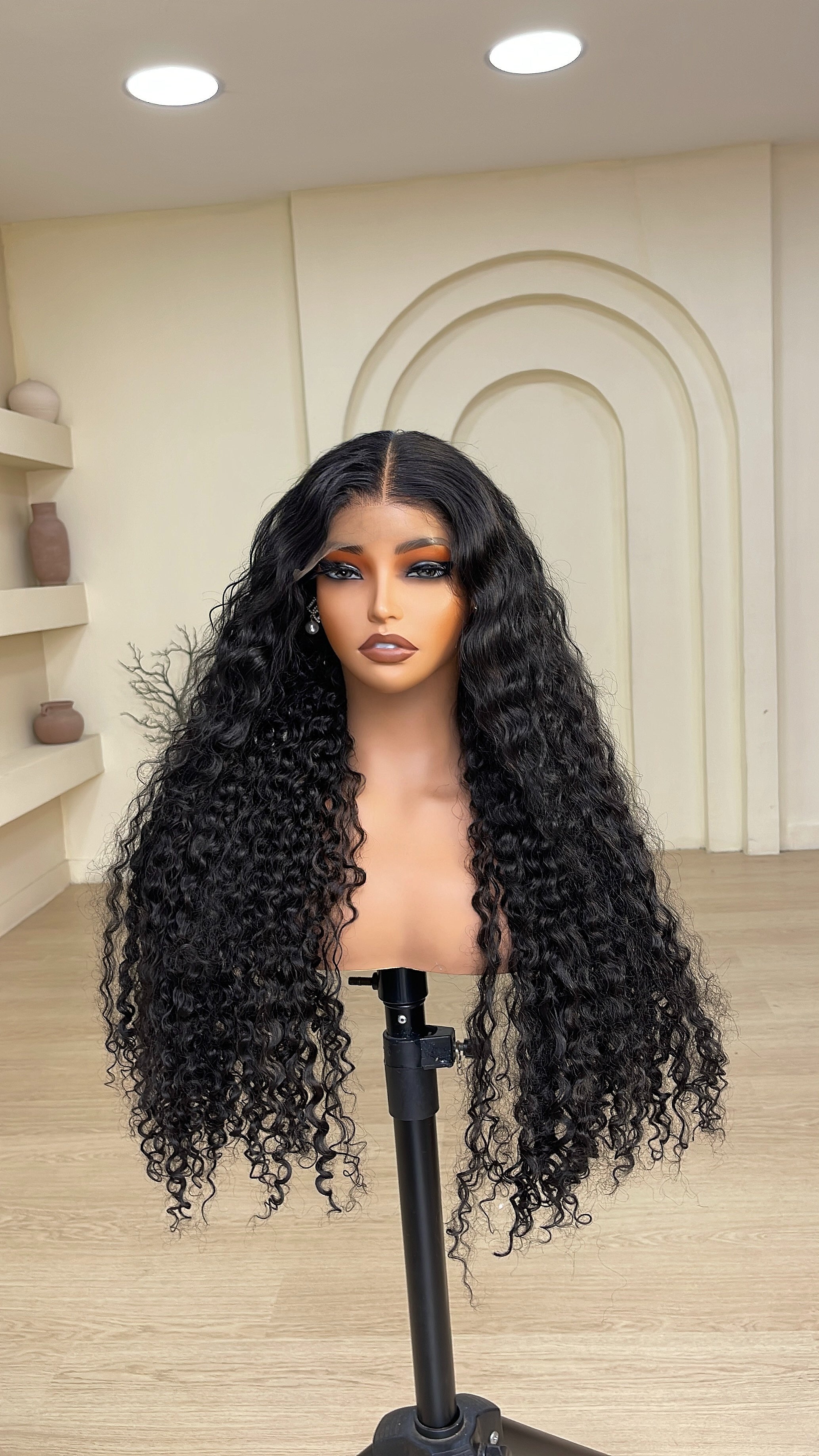 Wig Bella- 5x5 water curls closure unit. (Water friendly)