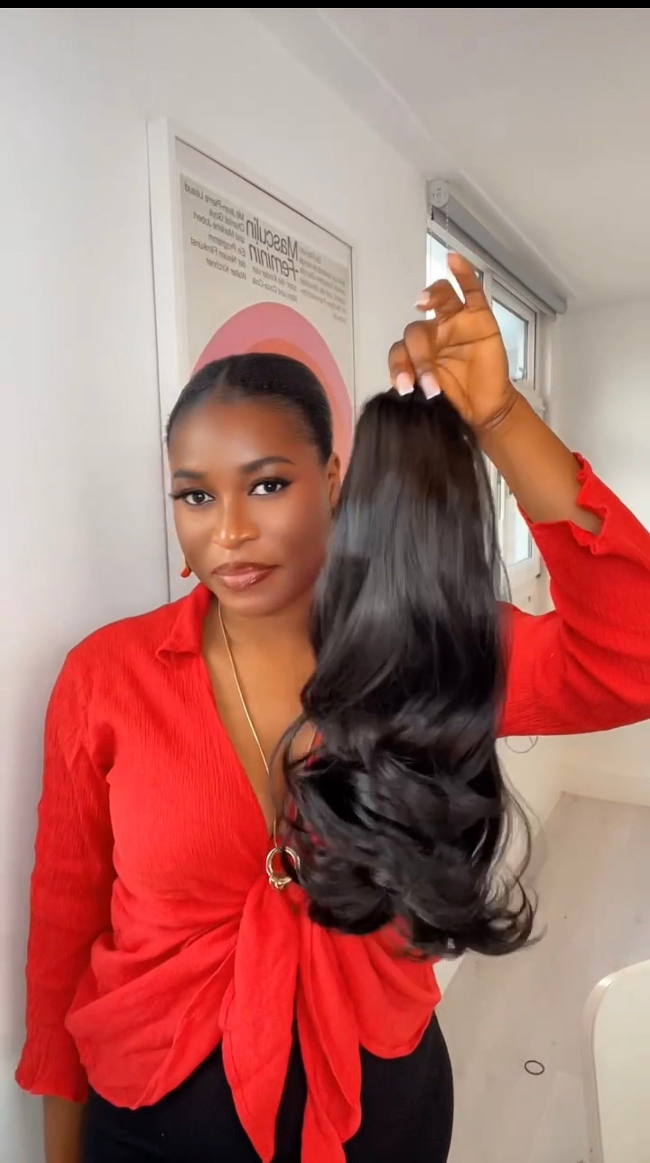 Bouncy flip ponytail