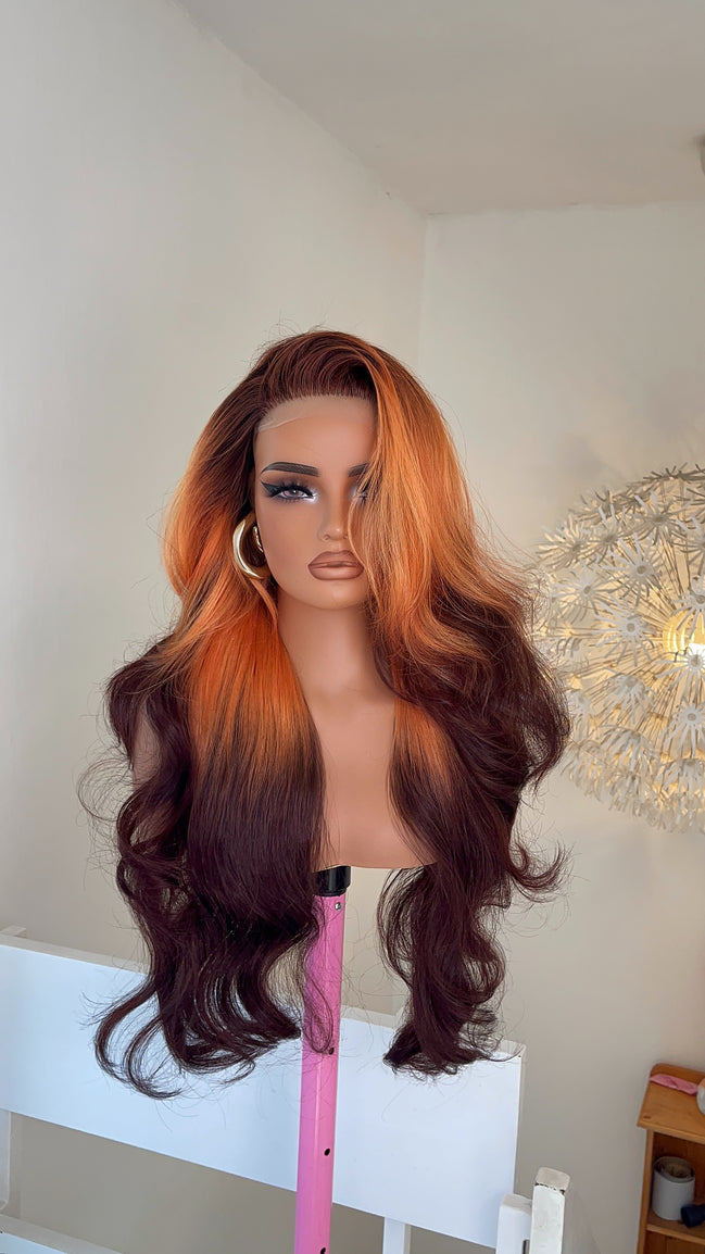 Wig Brooklyn 5x5 Closure (Two toned Ginger/Brown)
