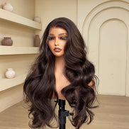 30 inch Wig Diva 13x4 full frontal unit. (Color: Brown)