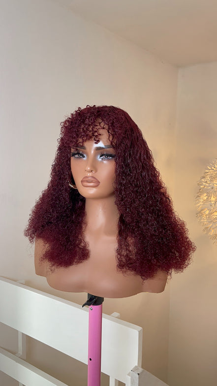 Wig Lucy (Fringe) Burgundy